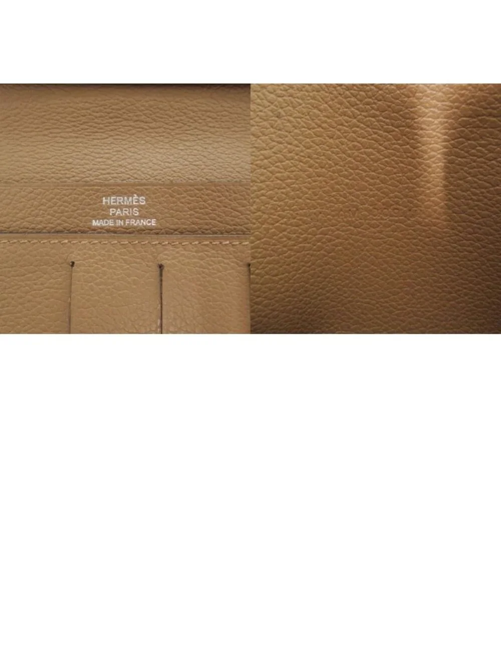 Hermes Citizen Twill Ever Color Brown Silver Wallet
